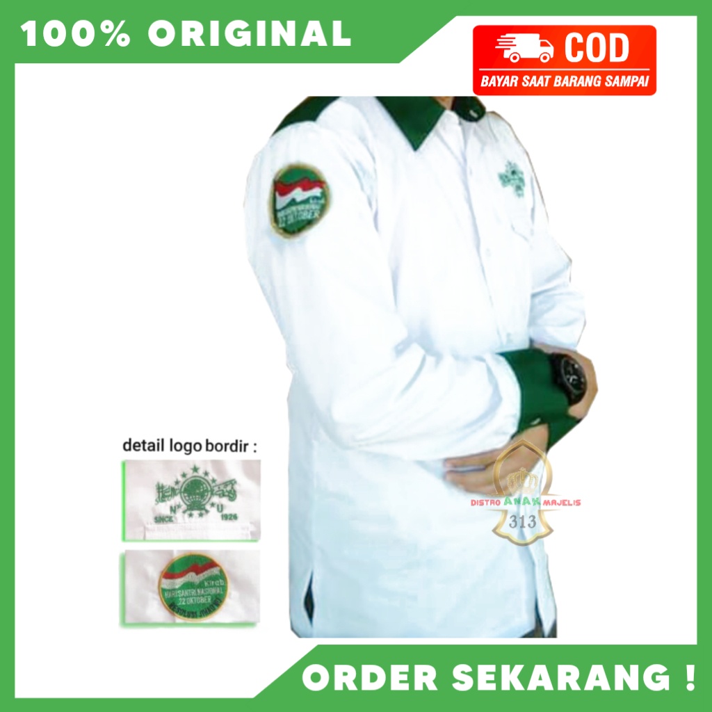 BAJU KOKO KEMEJA HARI SANTRI HSN NAHDLATUL ULAMA / KEMEJA LAKI LAKI / KEMEJA PEREMPUAN