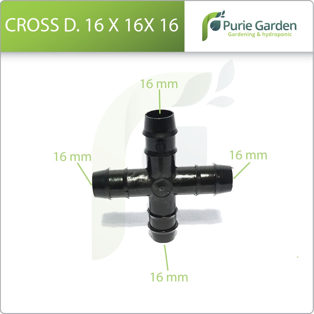 Cross D. 16 x 16 x 16mm Irritec