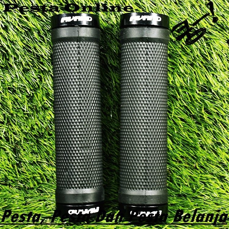Grip Avand Duble lock Grip Warna Hitam Mtb Bmx Roadbike dll Grip Lock