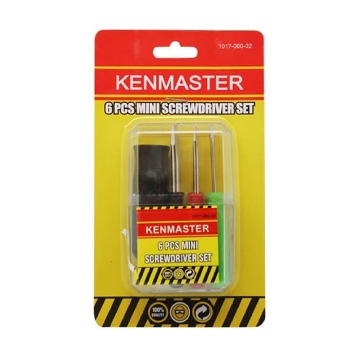 Obeng Set Mini 6pcs - Kenmaster Obeng Mini Screwdriver Set St-f545