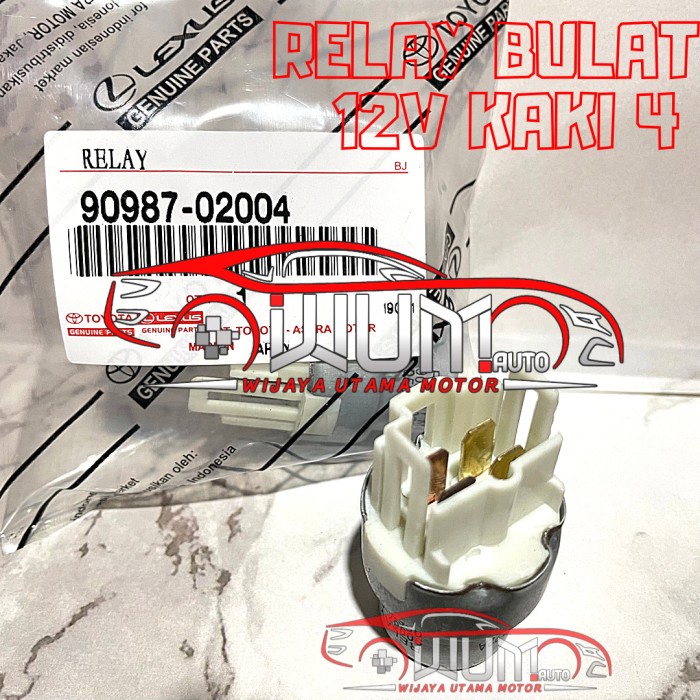 RELAY LAMPU 12V KAKI 4 UNIVERSAL KIJANG RINO STARLET 90987-02004