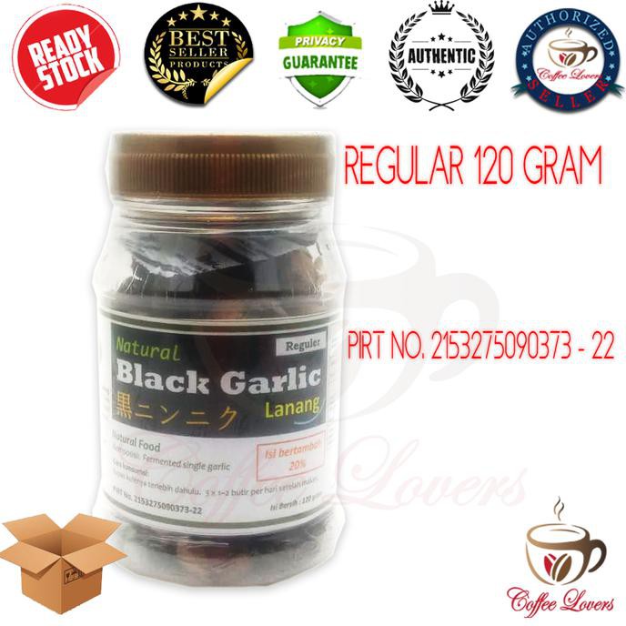 

BLACK GARLIC LANANG NATURAL REGULAR 120GR BAWANG PUTIH HITAM TUNGGAL