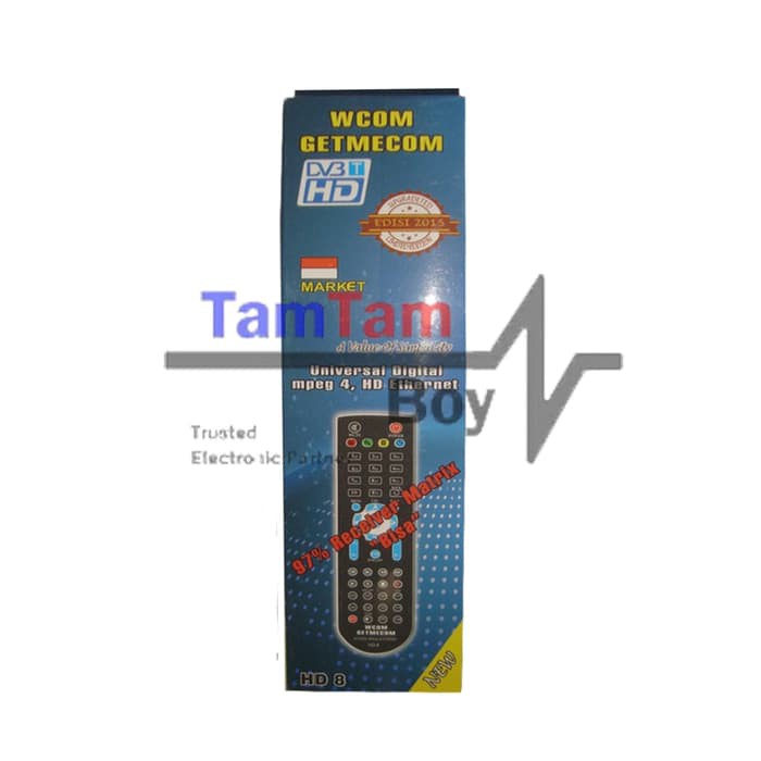 New Remote Multi Receiver Parabola & STB DVB-T2 merk Getmecom JKT