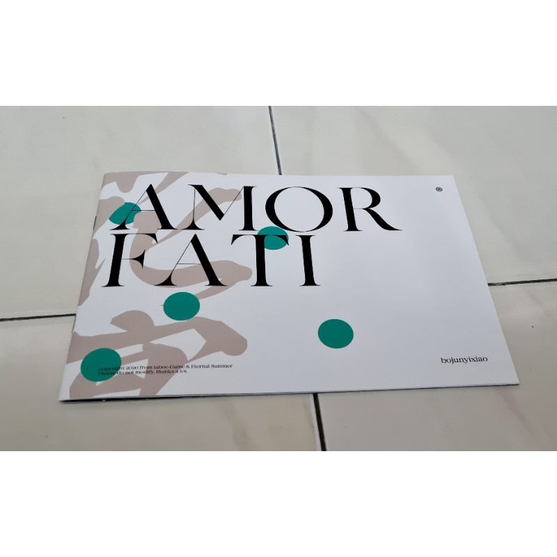 BJYX Xiao Zhan Wang Yi Bo the Untamed CQL mini Photobook dari Amor Fati set
