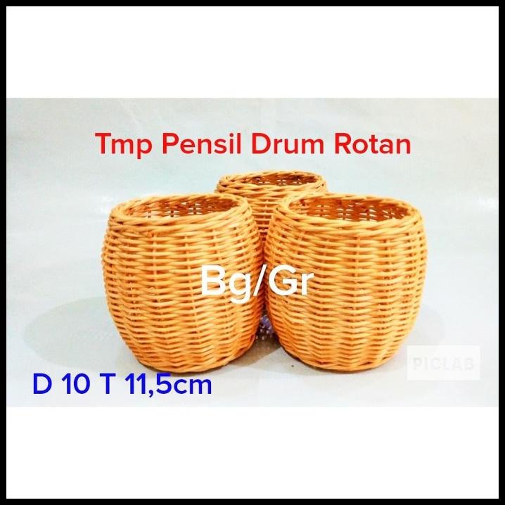 

Tempat Pensil Drum Dari Rotan