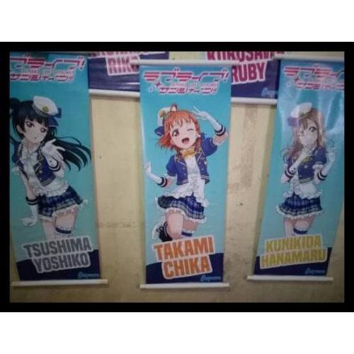 Roll Banner / Poster Gantung Anime - Kpop Custom Gambar bisa Request