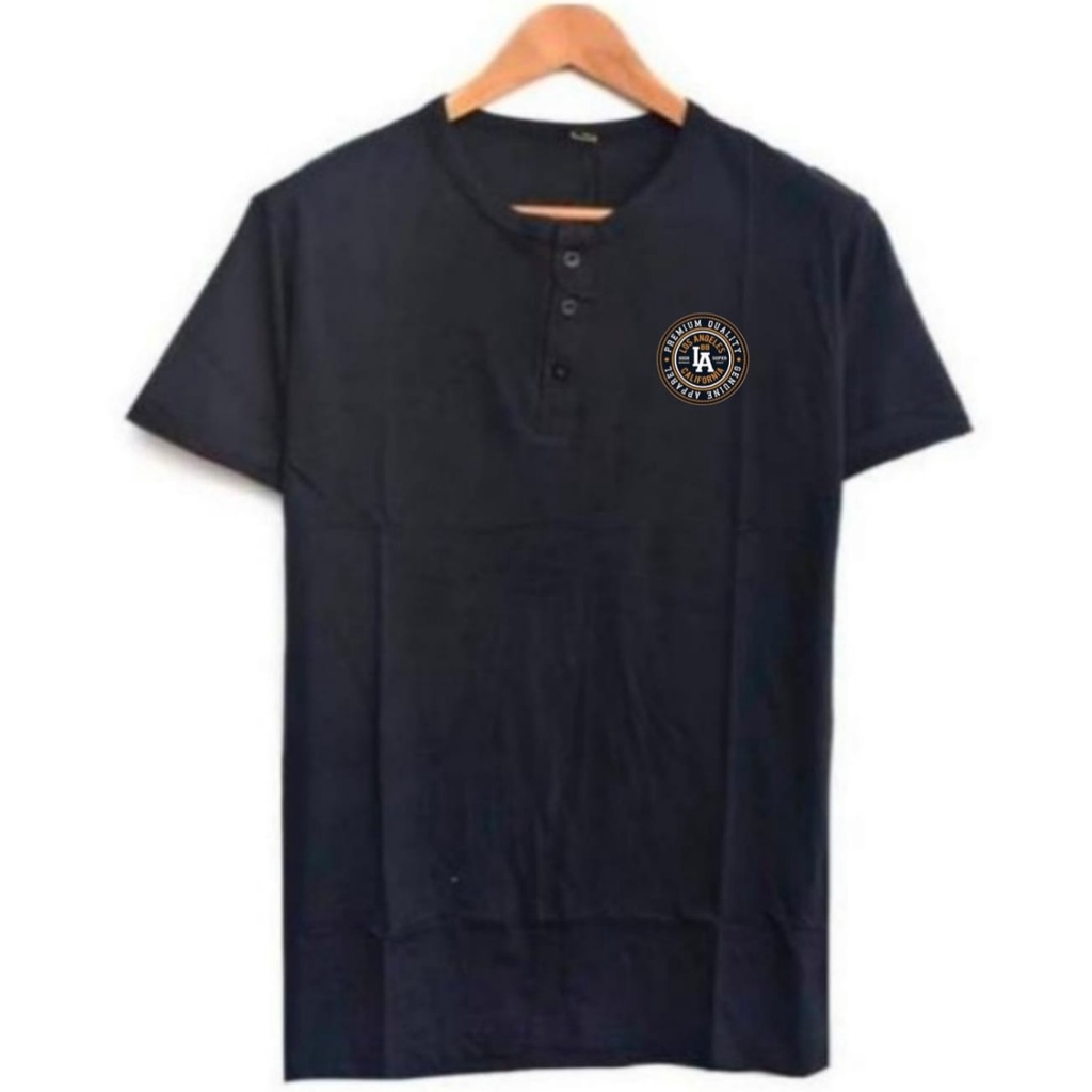kaos pria kaos polos kancing terbaru / kaos polos henley / kaos  polos kancing 3
