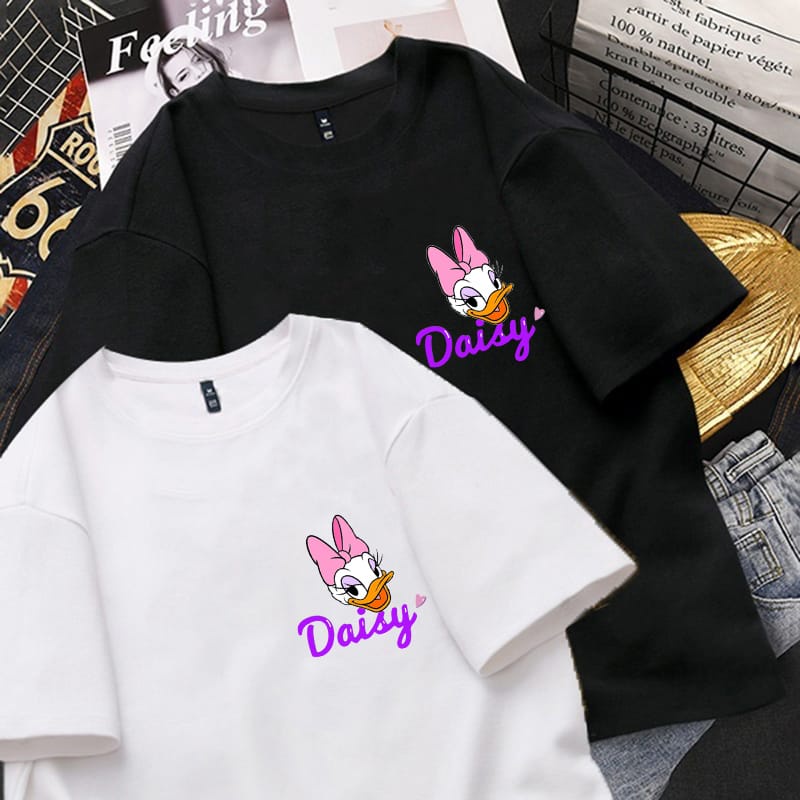 MYSTIQUE.ID-BAJU KAOS COUPLE DAI*SY BEBEK T-SHIRT LUCU DAN AESTHETIC