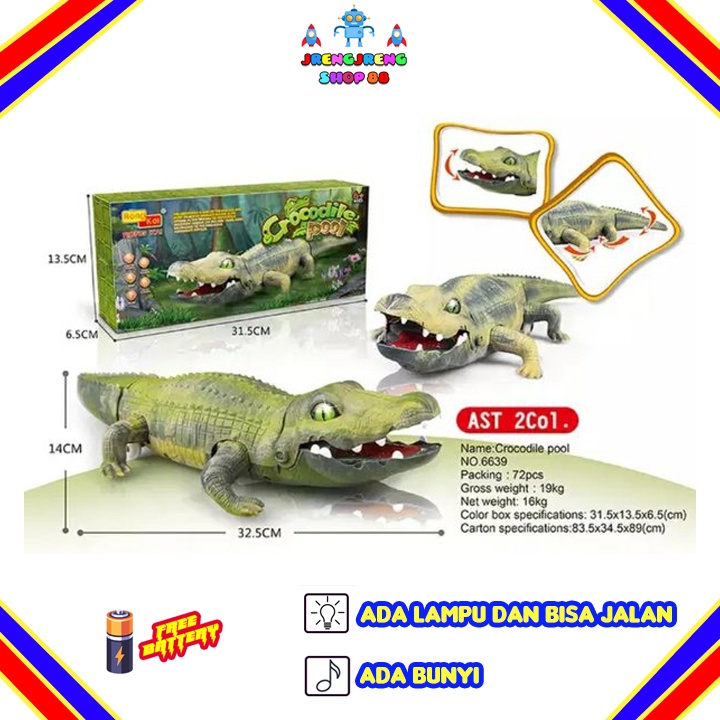 Mainan Crocodile Pool Buaya Baterai 6639 mainan anak mainan edukasi