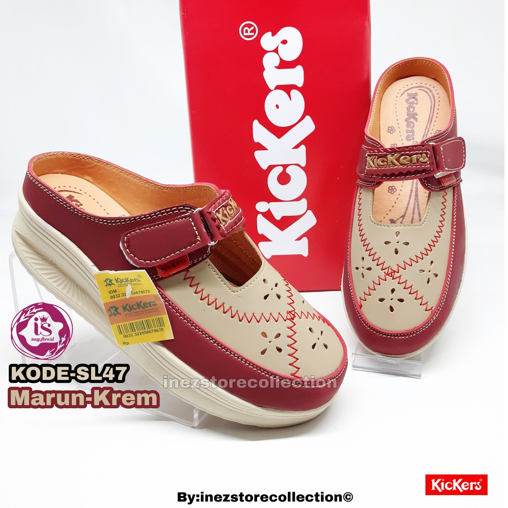 WEDGES SANDAL WANITA KICKERS BERKUALITAS KODE SL47 MURAH GROSIR