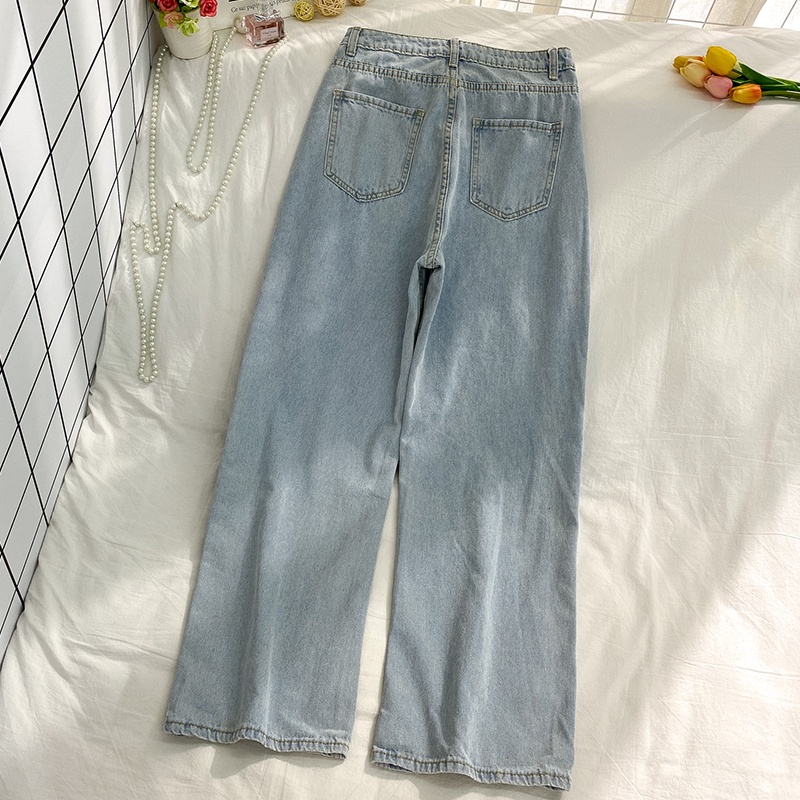 korean style new longgar  pengait celana jeans kekinian