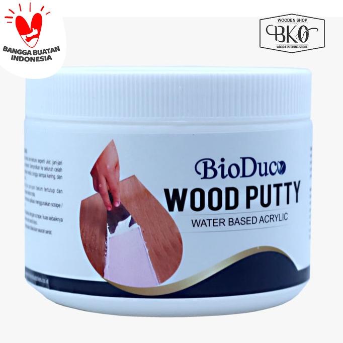 dempul kayu duco / wood putty white / dempul putih cup 600 gr