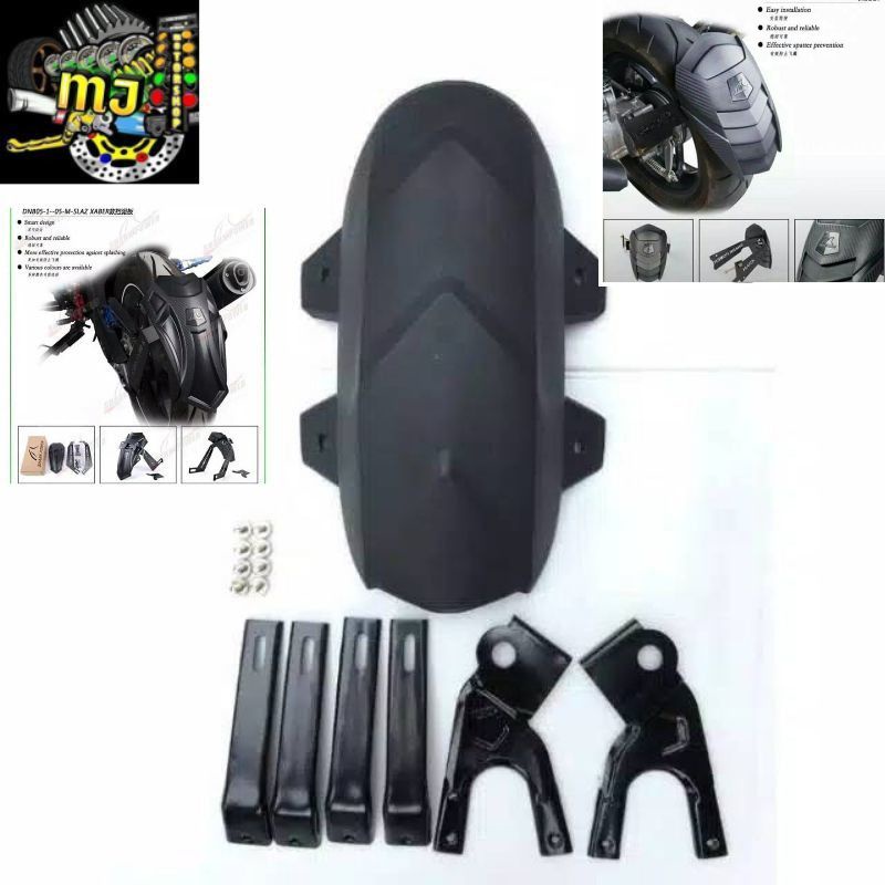 Mudguard/Mud Guard Penahan Lumpur Shark Power Buat R15 v2/V3/Xabre/Cbr/Ninja 250 Fi/Vixion/Gsx/Mt15