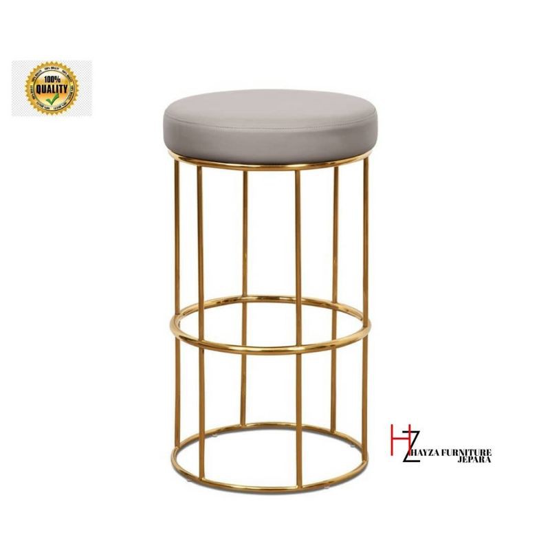 hayzafurniturejepara kursi bar cafe kursi bar stool besi gold