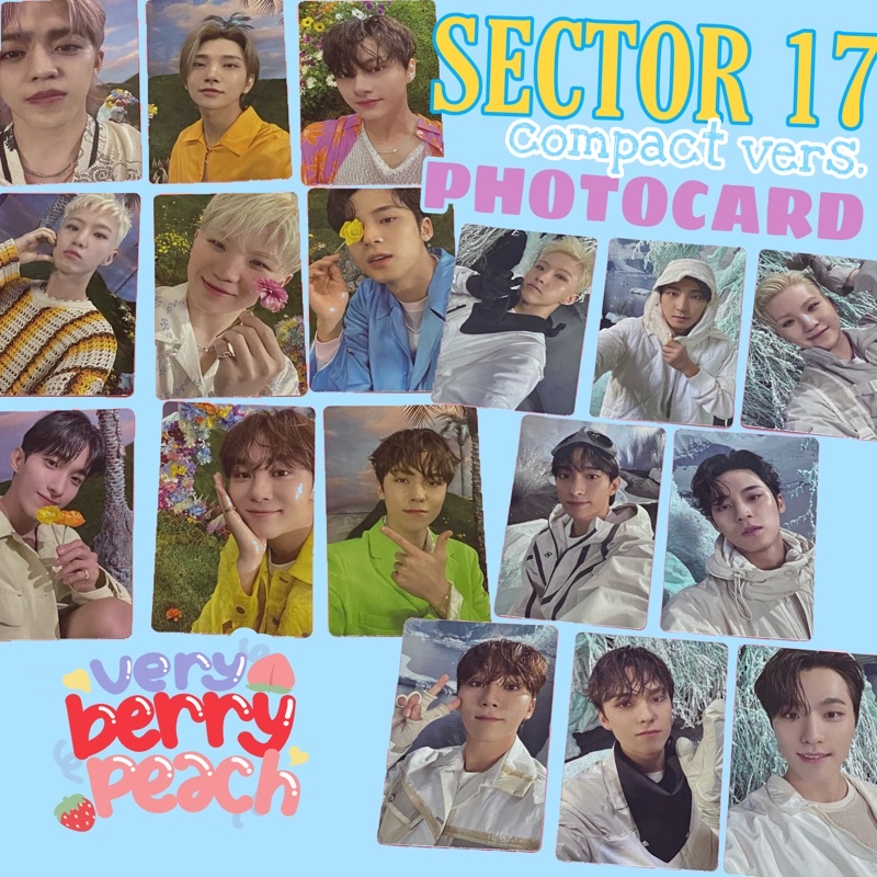 SECTOR 17 COMPACT VERS PHOTOCARD ONLY SCOUPS JOSHUA JUN HOSHI WONWOO WOOZI MINGYU DOKYEOM DK SEUNGKW