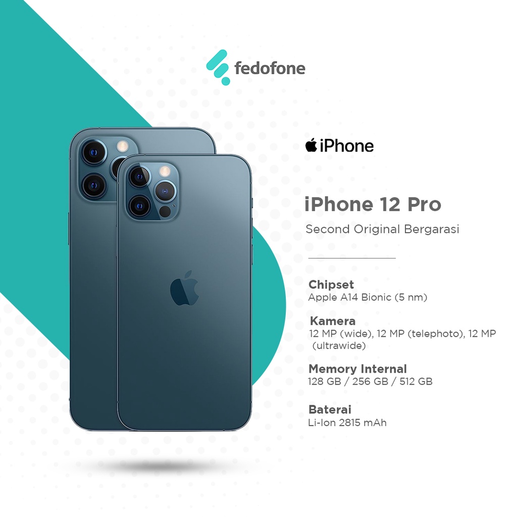apple iphone 12 pro  256gb  second original 100  full set like new bergaransi    