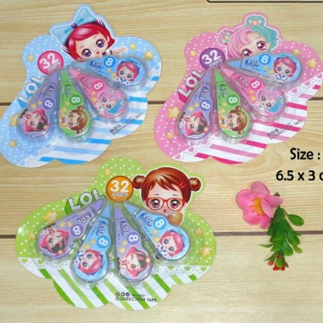 

Tipe Ex Roll Correction Tape LOL No 9180