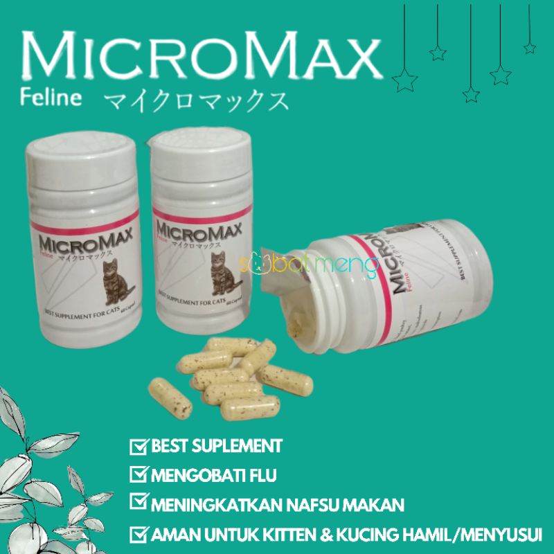 MICROMAX KUCING ANTI FLU | VITAMIN MICROMAX FELINE