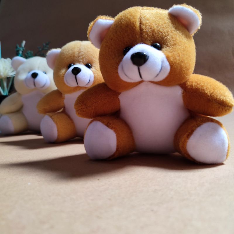 HADIAH BONEKA TEDDY BEAR MINI SIZE KADO LUCU IMUT