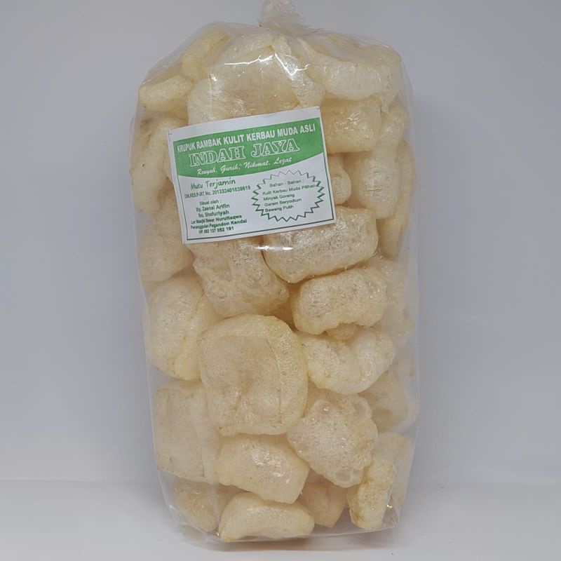 

Krupuk Rambak Kulit Kerbau INDAH JAYA 120 Gram