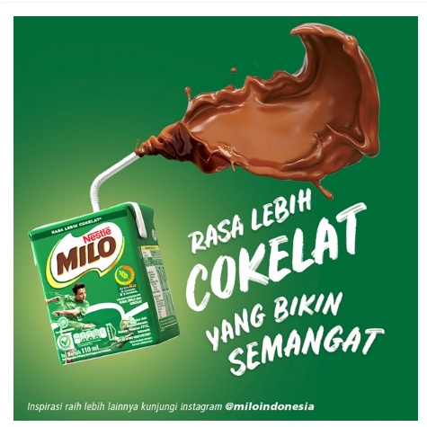 MILO ACTIV GO / MINUMAN SUSU RASA COKELAT 110ML