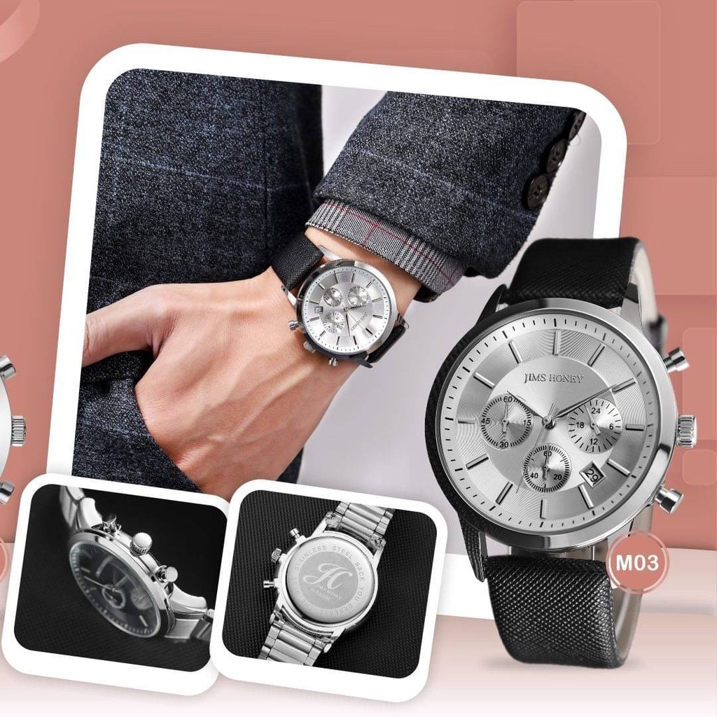 JIMS HONEY JAM TANGAN 8305 TIMEPIECE JAM TANGAN PRIA PREMIUM JAM TANGAN COWOK SPORTY STYLE
