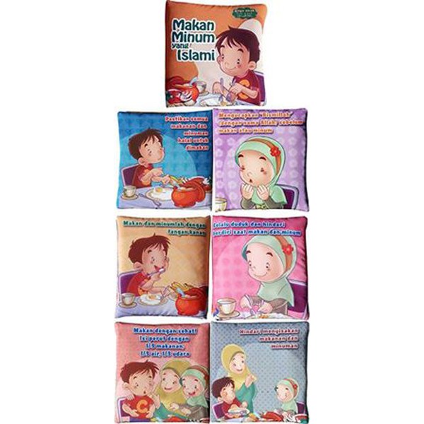Promo Diskon Besar  Buku Bantal / Buku Kain Makan Minum yang Islami