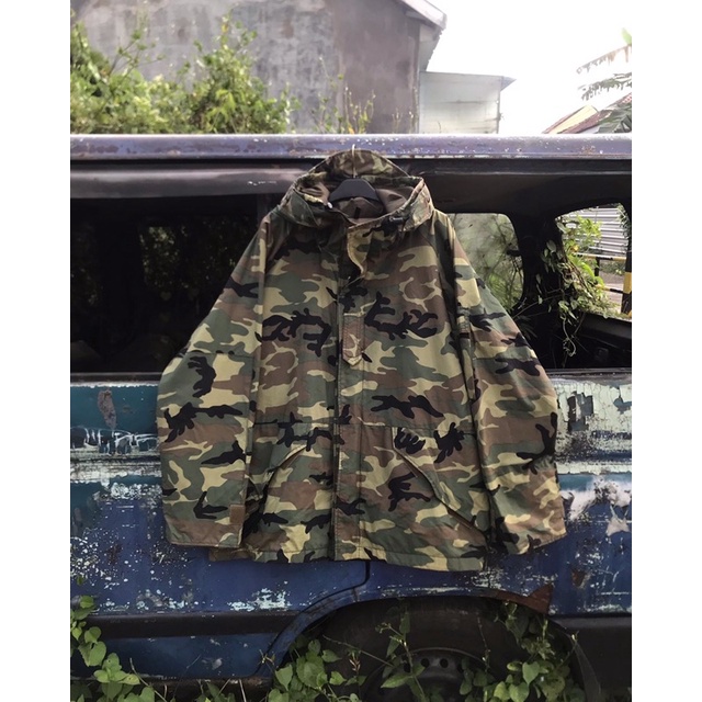 jaket army second ecwcs woodland camo