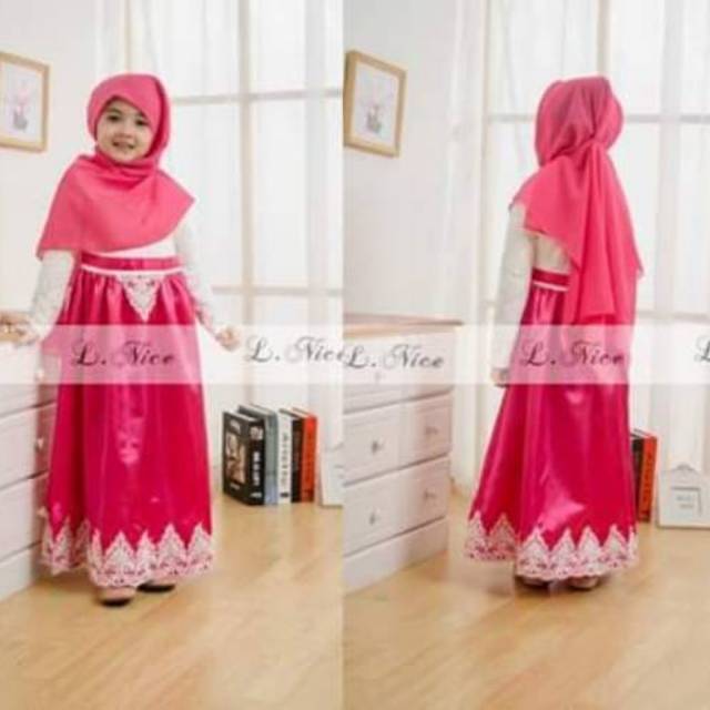 L.NICE GAMIS FUCHIA + PASHMINA