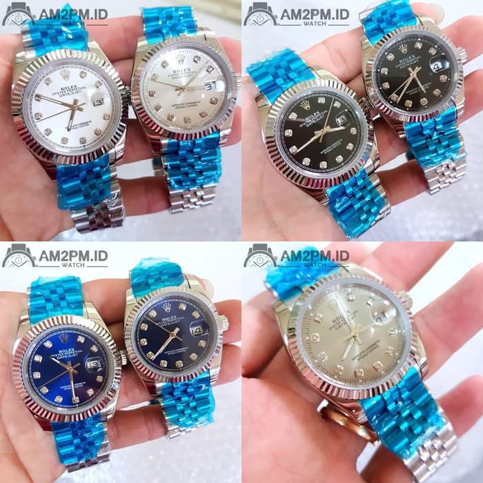 Suplier Rolex Oyster Perpetual Datejust Diamond Auto Couple Silver