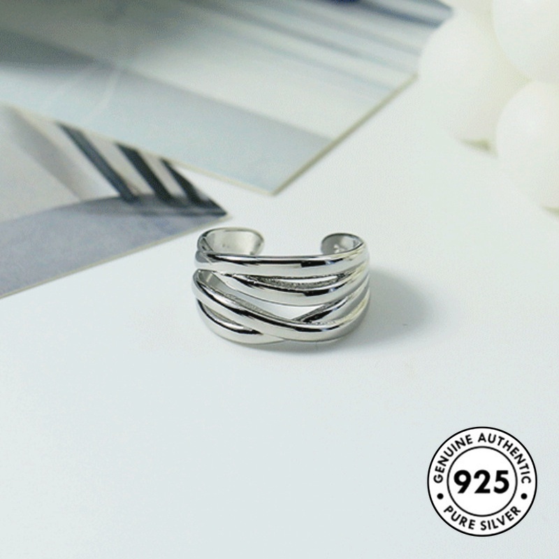 Cincin Model Twist Bahan S925 Sterling Silver