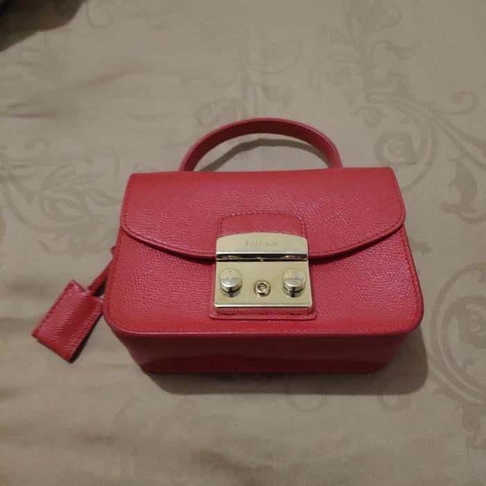 SUPER SALE  Tas Furla Mini Merah  BOLEH DROPSHIP