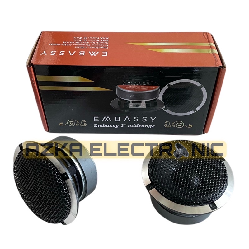 Speaker Midrange Middle Mid 3 Inch Embassy