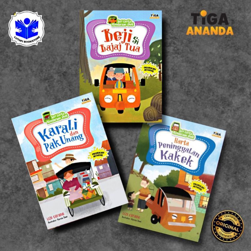 Buku Cerita Anak / Cerita Kendaraan Unik / Buku Anak / Buku Cerita Anak TK PAUD