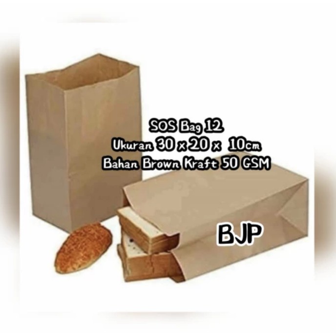 

Size XL ~ PAPER BAG SOS KODE 12 - ANEKA KEMASAN [ 1 pack = 50 pcs ]