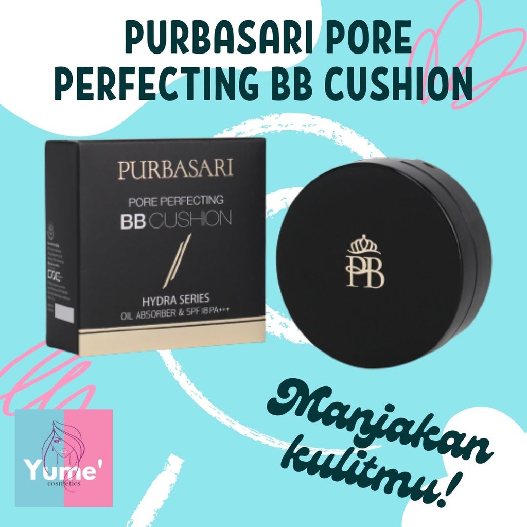 PURBASARI PORE PERFECTING BB CUSHION | FULLSIZE | REFILL BPOM ORIGINAL