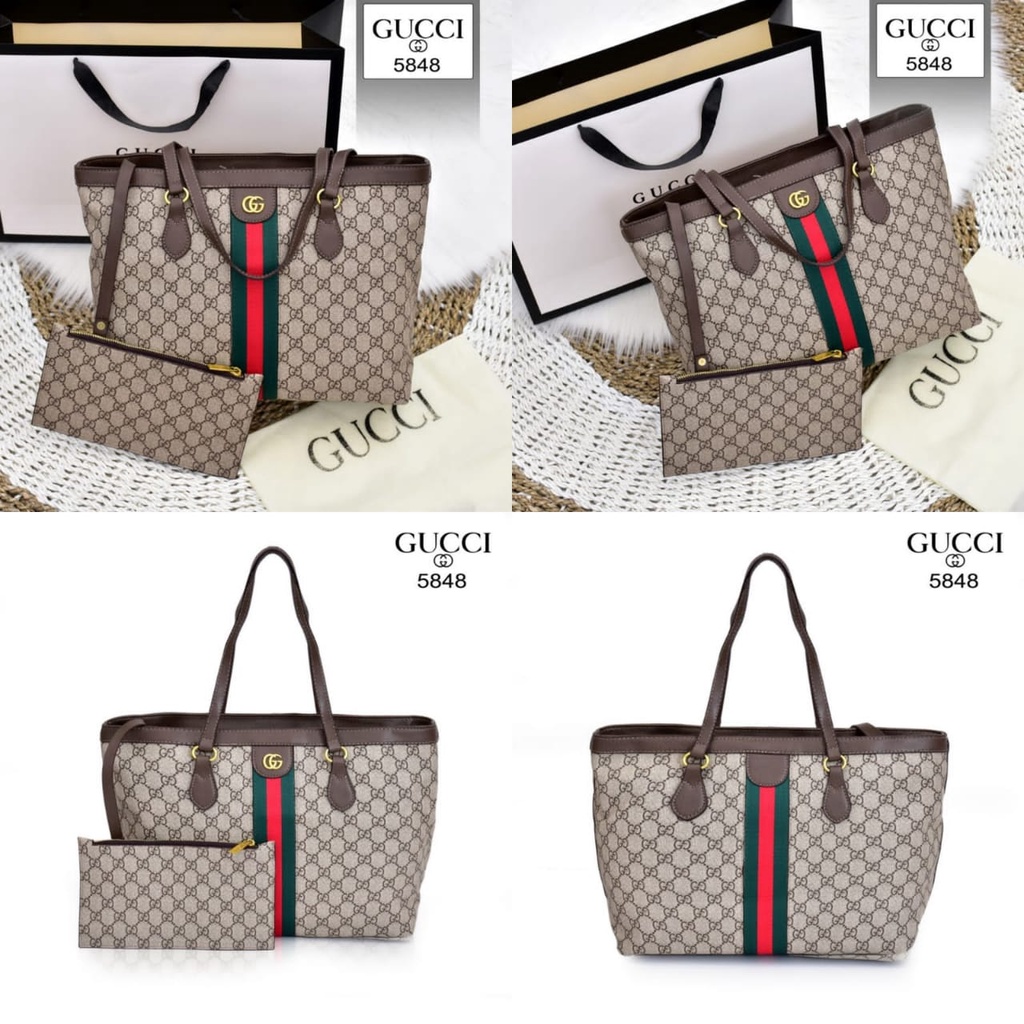 TAS WANITA BATAM IMPORT GUCCI TOTE BAG 5848 KWALITAS SEMI PREMIUM