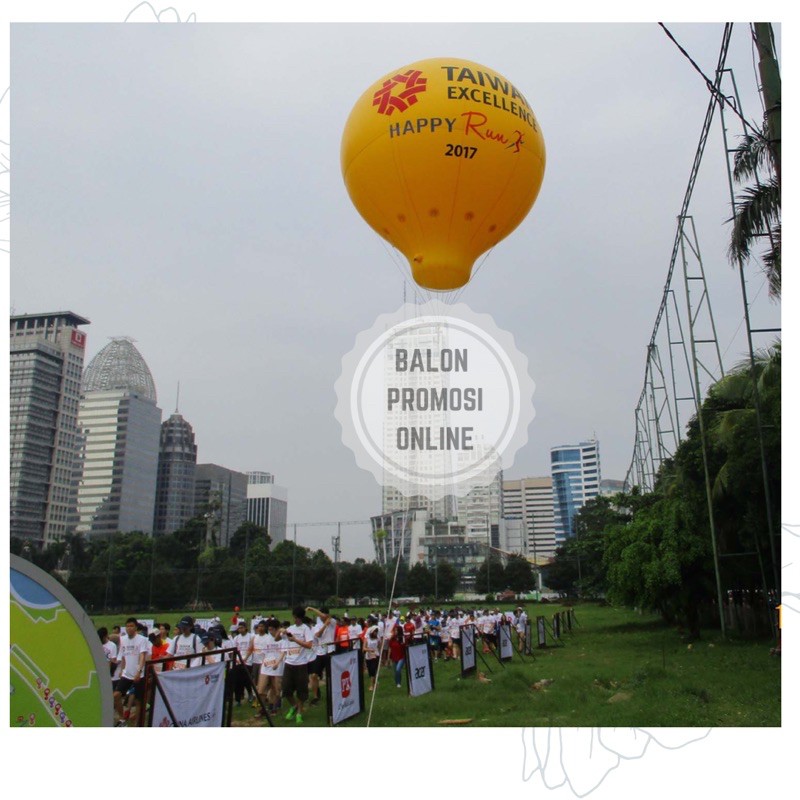 Balon Udara | Balon Udara Promosi | Balon Oval Full Printing diameter 4m