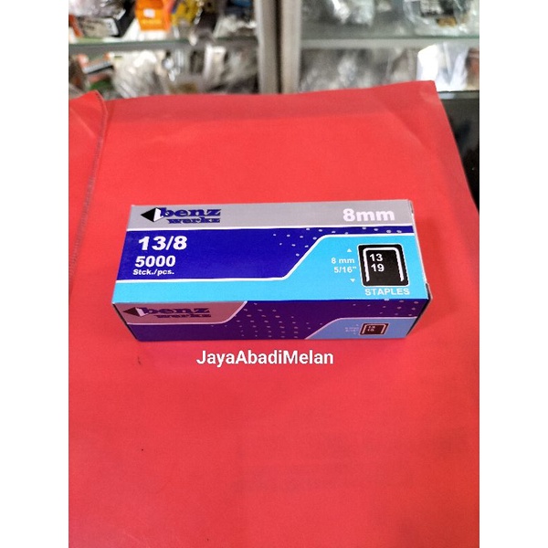 

ISI STEPLES TEMBAK 8 MM / REFILL STAPLER TEMBAK 8MM 5000 pcs / ISI STEPLES JOK