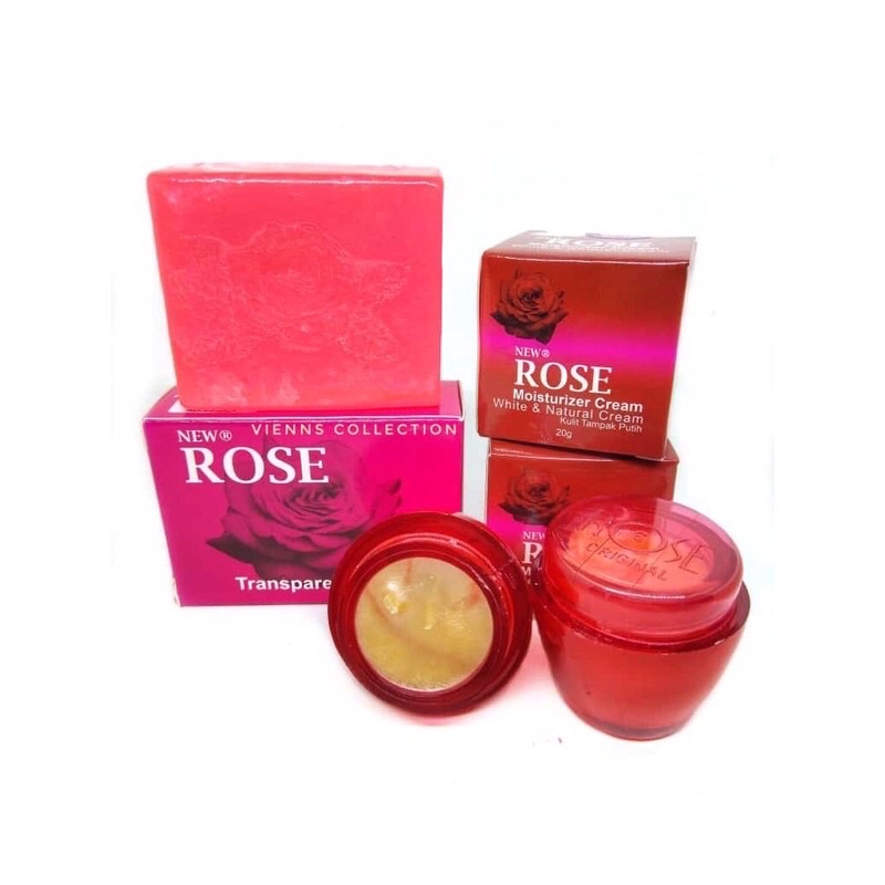 (Paket) Cream Rose &amp; Sabun Rose