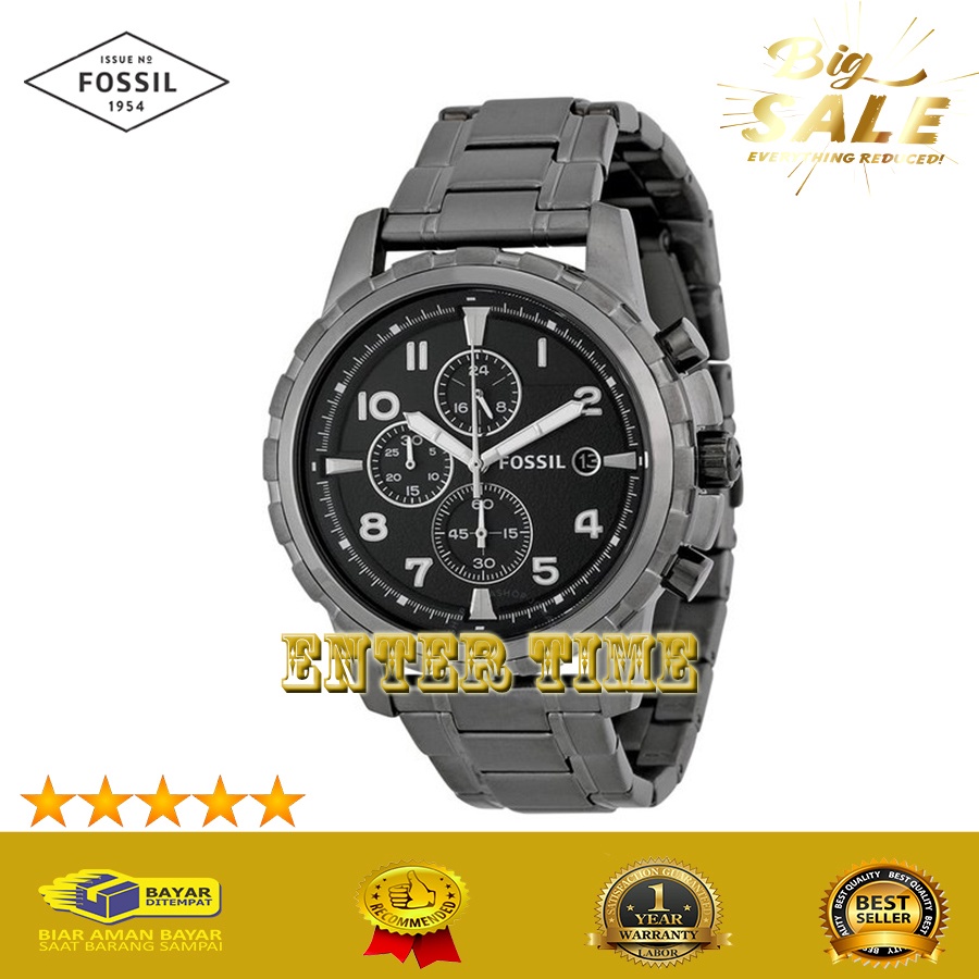 FLASH SALE  JAM TANGAN PRIA KEREN F0551L FS4721 FS 4721 STAINLESS DIAL BLACK JAM TANGAN PRIA IMPORT 