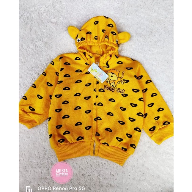 JAKET FLEECE BAYI (6-24bln) MOTIF BABY CAT