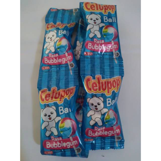 Permen Lolipop Celupop Ball Renteng -Permen Rasa Bubblegum