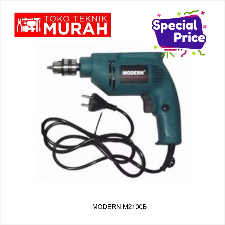 Modern M2100B / M 2100 B / M-2100B 10 mm Mesin Bor Tangan 10mm