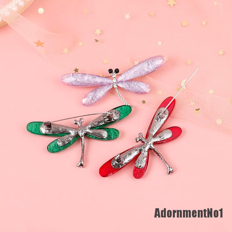 (Adornmentno1) 1pc Bros Pin Bentuk Capung Untuk Wanita