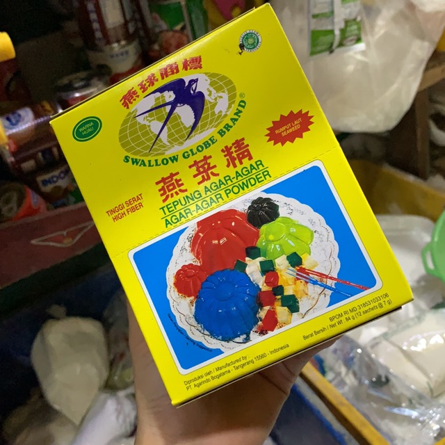 

Agar-agar swallow globe