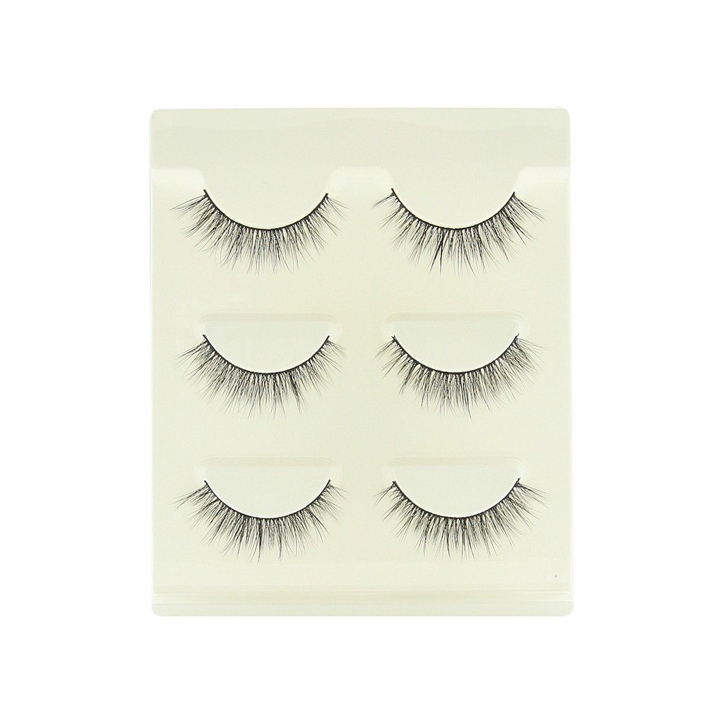 Bulu Mata Palsu 3 Pasang (Curvy Fashion False Eyelashes) W-22