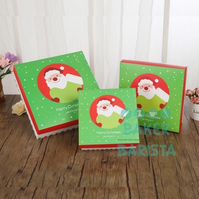 

Xmas Box Green 006174 kotak kue natal christmas kotak kado cake box bakernbar99 Buru Order