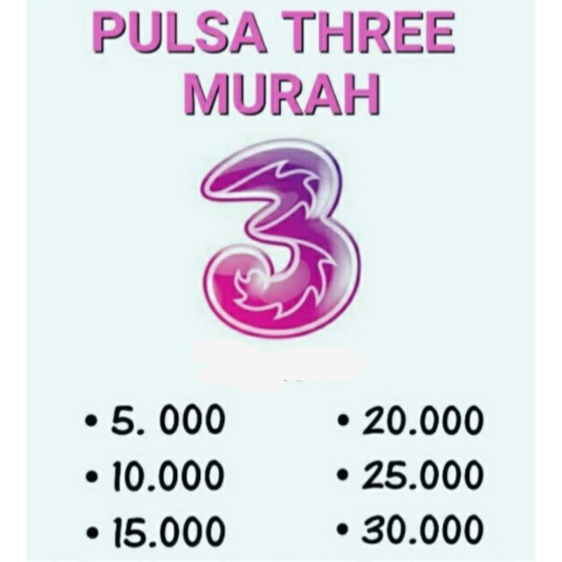 MURAH & CEPAT PULSA TRANSFER TRI / 3 / THREE