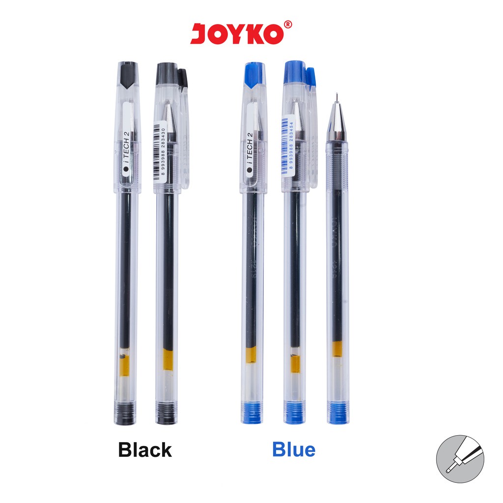 

Pulpen I Tech 2 Joyko GP-266 [0.28mm] / Ballpoint Gel Pen / Bolpen Jel / Pena Joyko Jel tech